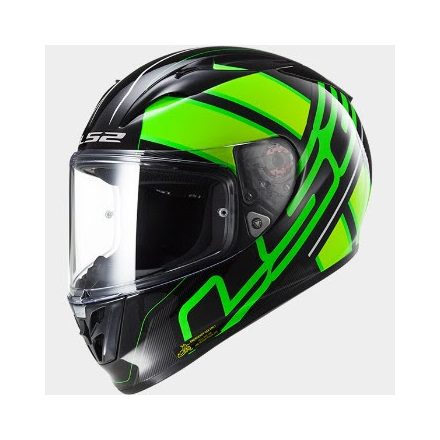 LS2 FF323.34 ARROW R EVO ION BLACK FLUO GREEN